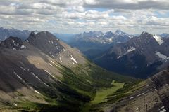 06 Mount Turbulent, Mount Sir Douglas, Cone Mountain From Helicopter Between Lake Magog And Canmore.jpg
